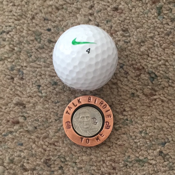 ARTISAN Golf Ball Marker Hand Crafted Stamped Copper - Picture 2 of 4